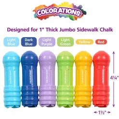 Colorations® Dust-Lite™ Jumbo Chalk Holder - Set of 6