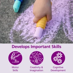 Colorations® Dust-Lite™ Jumbo Chalk Holder - Set of 6