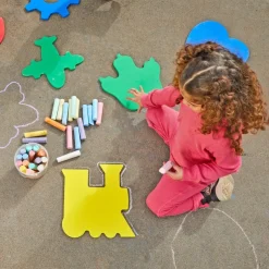 Colorations® Dust-Lite™ Sidewalk Chalk Art Starters - Set of 12