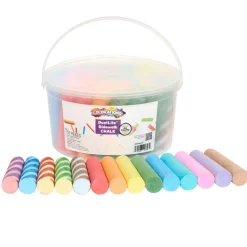 Colorations® DustLite™ Washable Sidewalk Chalk - 50 Pieces