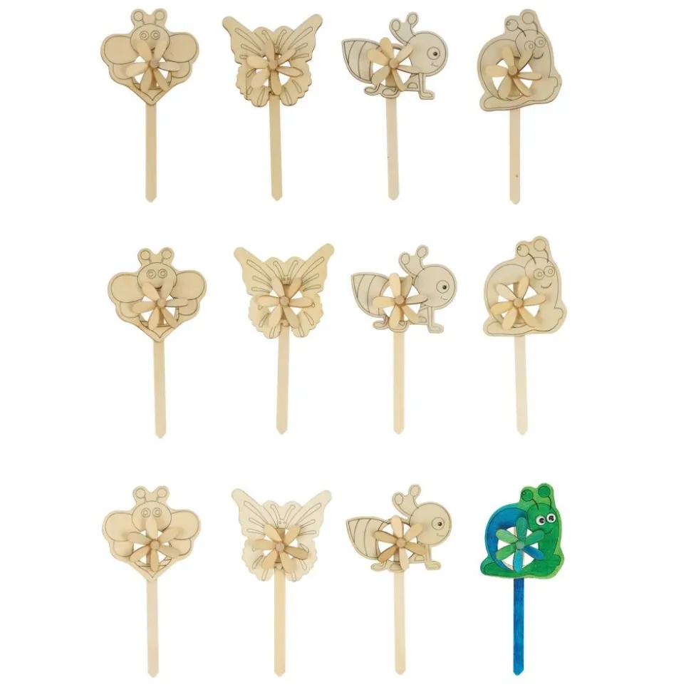 Colorations® DYO Garden Windmills - Set of 12
