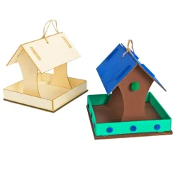 Colorations® Easy-Build Bird Feeder - Set of 6