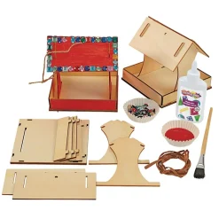 Colorations® Easy-Build Bird Feeder - Set of 6