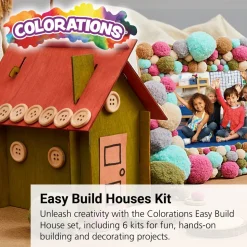 Colorations® Easy Build House - Set of 6