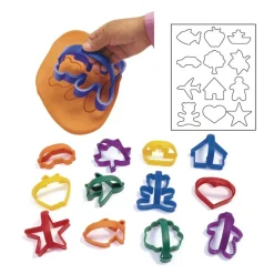 Colorations® Easy-Grip Dough Cutters - Set of 12