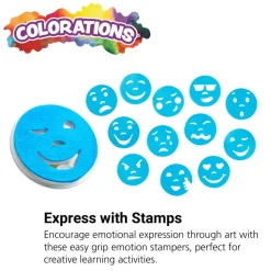 Colorations® Easy-Grip Emotion Stampers - Set of 12