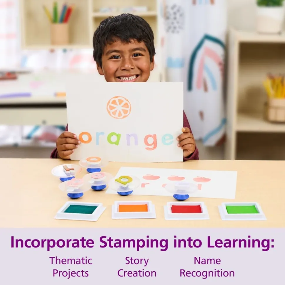 Colorations® Easy-Grip Stampers, Lowercase Alphabet - Set of 26