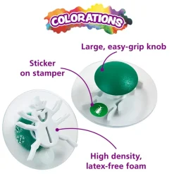 Colorations® Easy-Grip Stampers, Bug Story - Set of 12