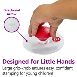 Colorations® Easy-Grip Stampers, Uppercase Alphabet - Set of 26