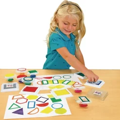 Colorations® Easy-Grip Stampers, Shapes - Set of 14