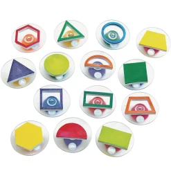 Colorations® Easy-Grip Stampers, Shapes - Set of 14