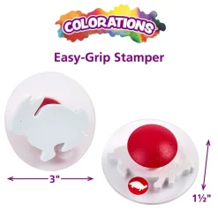 Colorations® Easy-Grip Stampers, Animals - Set of 14