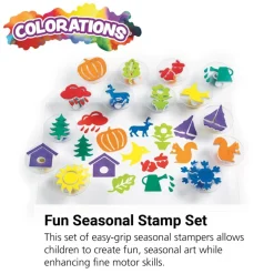 Colorations® Easy-Grip Stampers, Seasonal - Set of 14