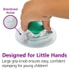 Colorations® Easy-Grip Stampers, Fruit & Vegetable - Set of 14