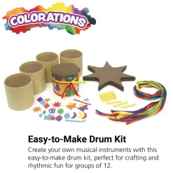 Colorations® Easy-to-Make Drum Kit - Kit for 12