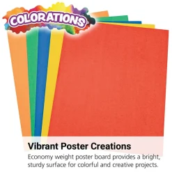 Colorations® Economy Weight Colored Poster Board - 50 Sheets