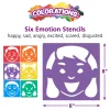 Colorations® Emotional Face Stencils - Set of 6