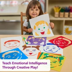 Colorations® Emotional Face Stencils - Set of 6