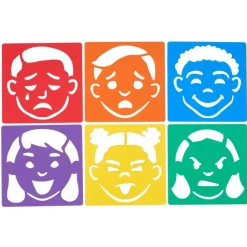 Colorations® Emotional Face Stencils - Set of 6