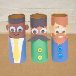 Colorations® Father’s Day Dad Character Craft Kit - Makes 24 Crafts