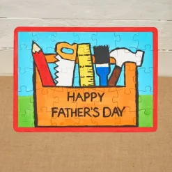 Colorations® Father’s Day Design-A-Puzzle Keepsake Craft Kit - Makes 6 Crafts
