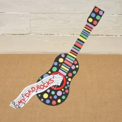 Colorations® Father’s Day Rock Star Guitar Craft Kit - Makes 12 Crafts