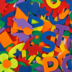 Colorations® Felt Shapes, Letters and Numbers - 1,025 Pieces