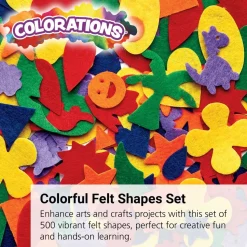Colorations® Felt Shapes - 500 Pieces