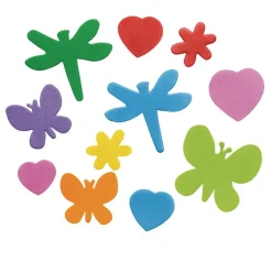 Colorations® Flowers, Hearts & Bug Foam Shapes - 500 Pieces