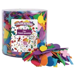 Colorations® Fun Foam Shapes, 1/2lb.