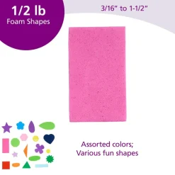 Colorations® Fun Foam Shapes, 1/2lb.
