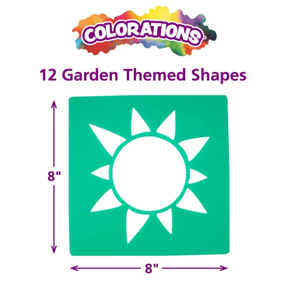 Colorations® Garden Stencils - Set of 12 Designs