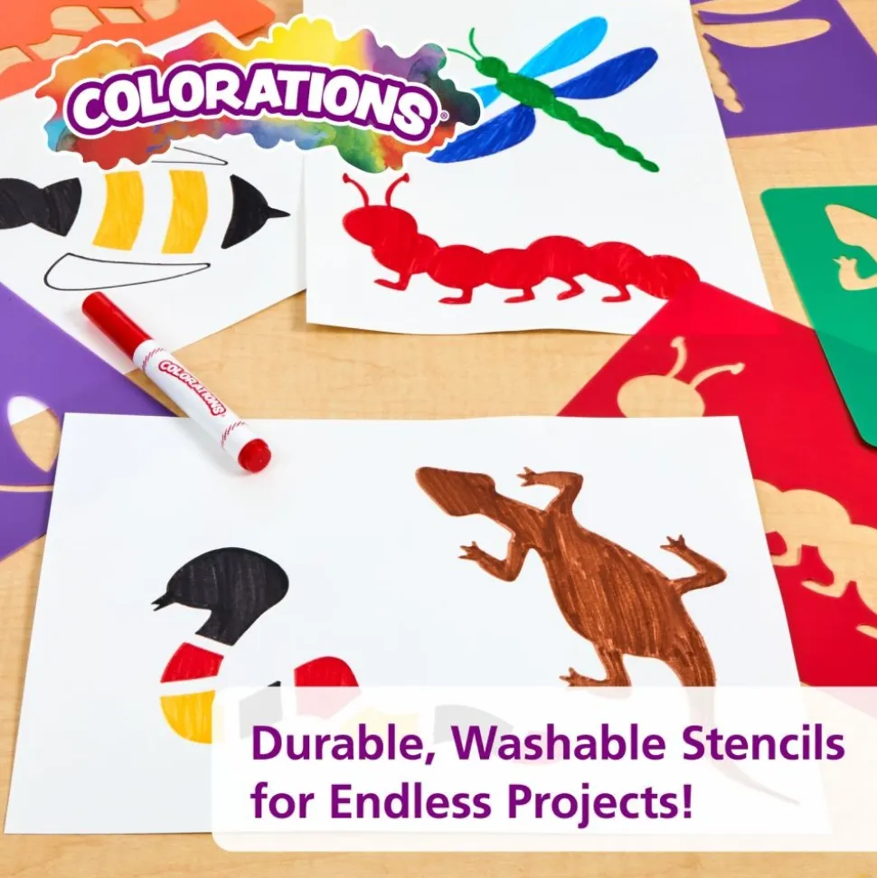 Colorations® Garden Stencils - Set of 12 Designs