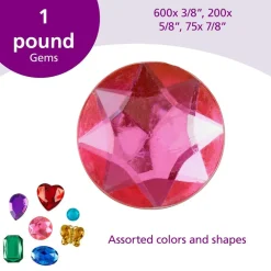 Colorations® Giant Glittering Rhinestones - 1 lb.