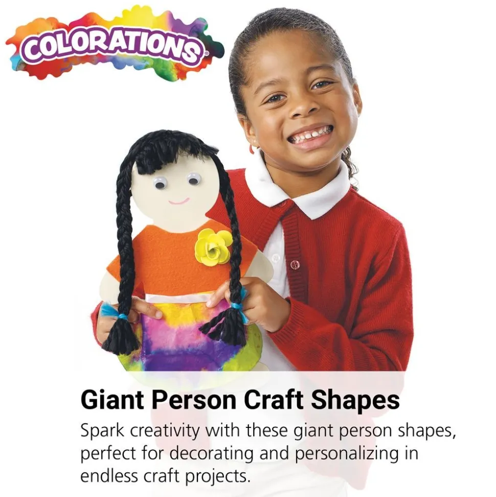Colorations® Giant Person Shapes - 24 Pieces