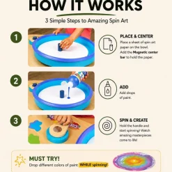 Colorations® Giant Spin Art Center