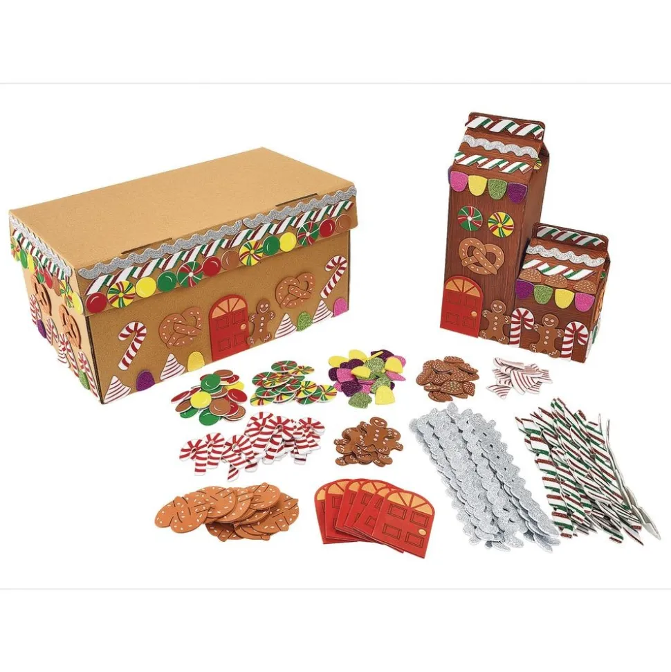 Colorations® Gingerbread House Craft Kit - Makes 6 Crafts