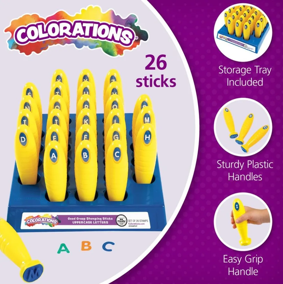 Colorations® Good Grasp Stamping Sticks - Uppercase