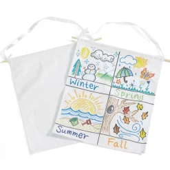 Colorations® Hanging Canvas Banners - Set of 12