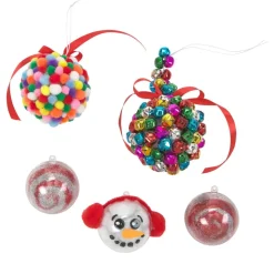 Colorations® Holiday Ornament Craft Kit - Makes 12 Crafts