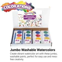 Colorations® 4 Jumbo Best Value Washable Watercolors