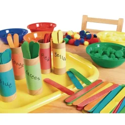 Colorations® Jumbo Colored Wood Craft Sticks - 500 Pieces