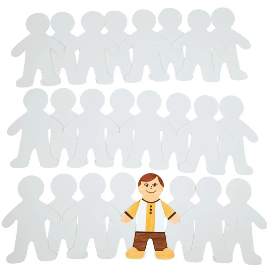 Colorations® Jumbo People Shape with Notepad - Set of 24
