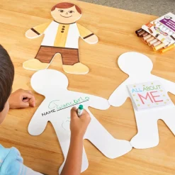 Colorations® Jumbo People Shape with Notepad - Set of 24