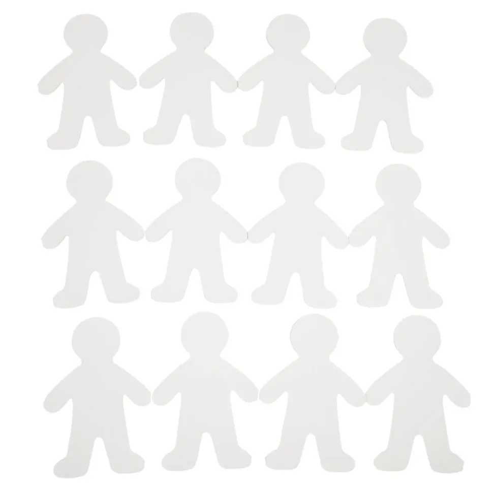 Colorations® Jumbo People Shape with Notepad - Set of 12