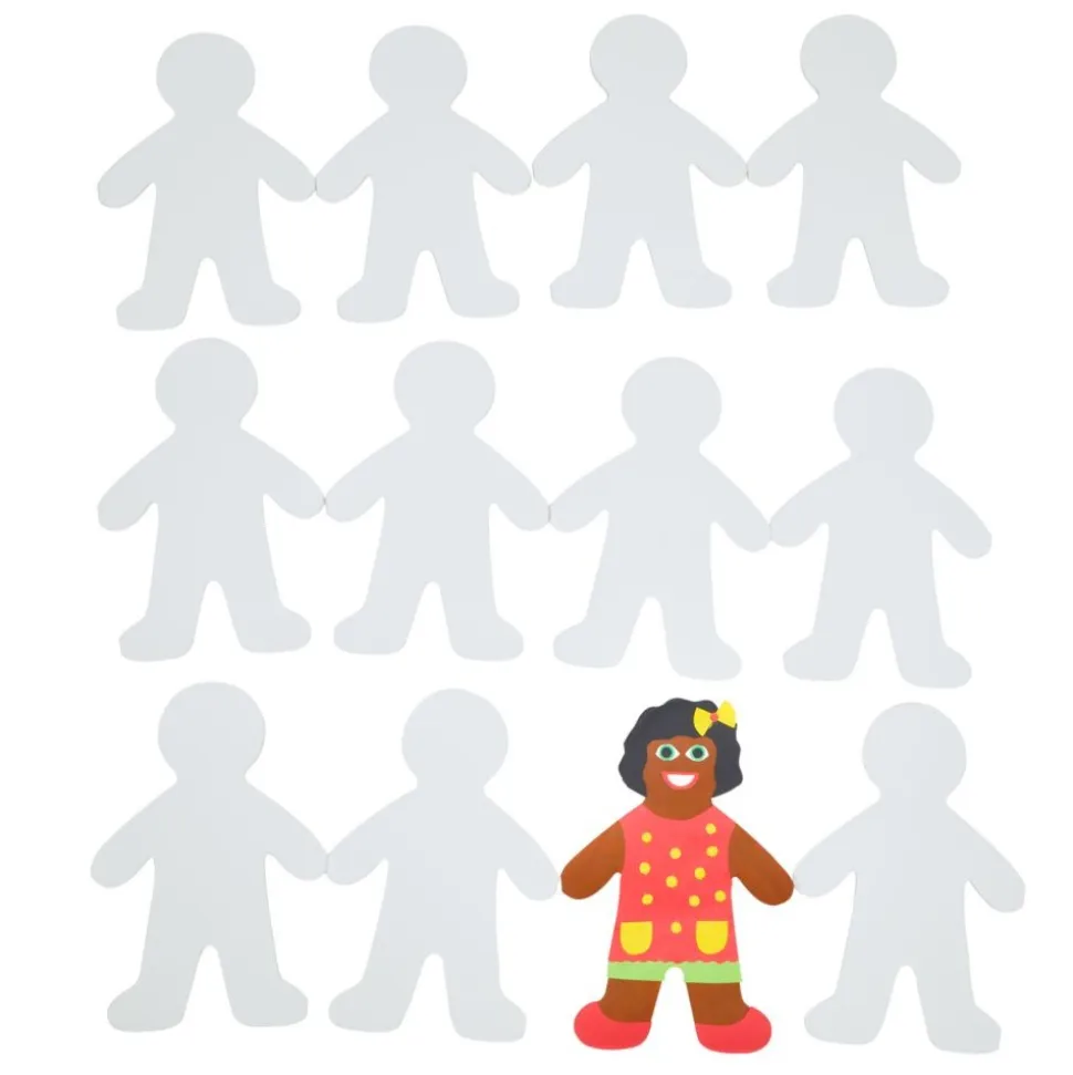 Colorations® Jumbo People Shape with Notepad - Set of 12