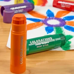 Colorations® Jumbo Tempera Paint Sticks - 6 Colors