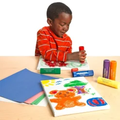 Colorations® Jumbo Tempera Paint Sticks - 6 colors, 12 Sets