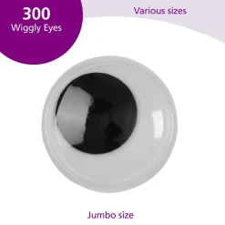 Colorations® Jumbo Wiggly Eyes - 300 Pieces