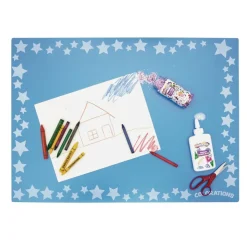 Colorations® Keep-It-Clean Plastic Art Mats - Set of 6
